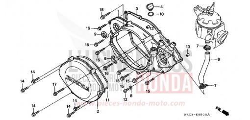 RIGHT CRANKCASE COVER CR500R1 de 2001
